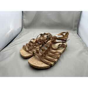 UGG Australia Women’s Brown Leather Gladiator Sandals Size 8W